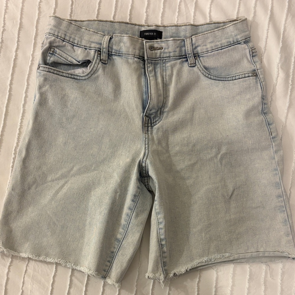 Light Wash Jean Shorts